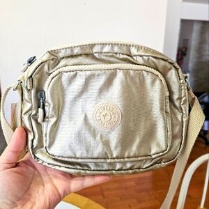 Kipling Starry Gold Metallic Crossbody Bag